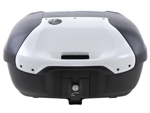Top case Hepco & Becker Journey 42 - capot blanc - noir UniverselRef : HBE03405A / 610085 00 03