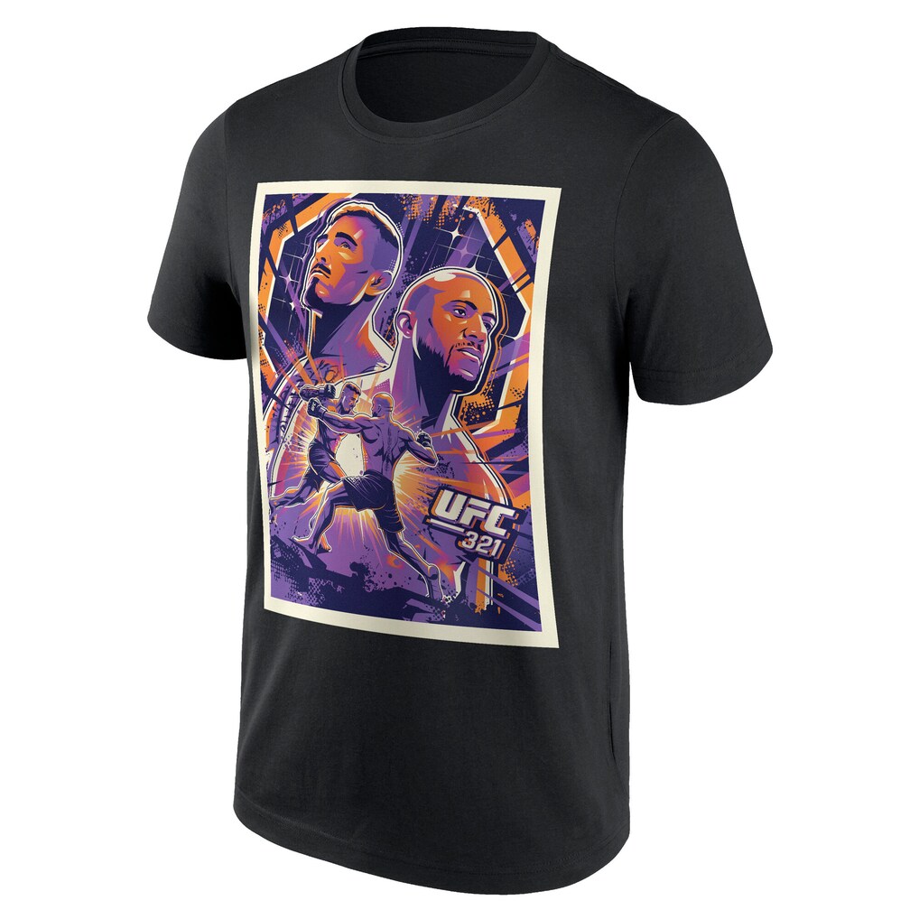 UFC 321 Artist Series T-Shirt - Black - Mens