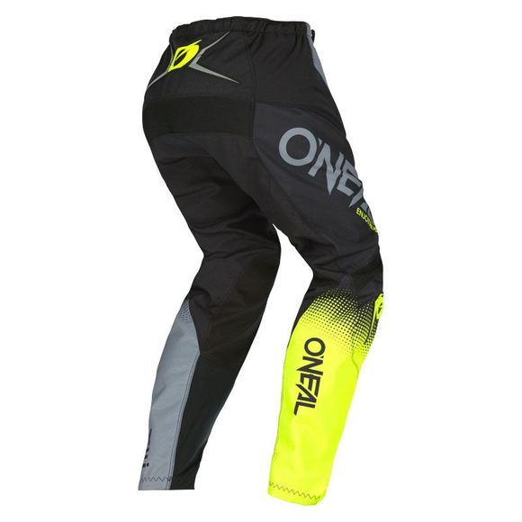 Pantalon cross O'Neal ELEMENT - RACEWEAR V.22 - BLACK GRAY NEON YELLOW 2023 - Noir / GrisRef : OL1753