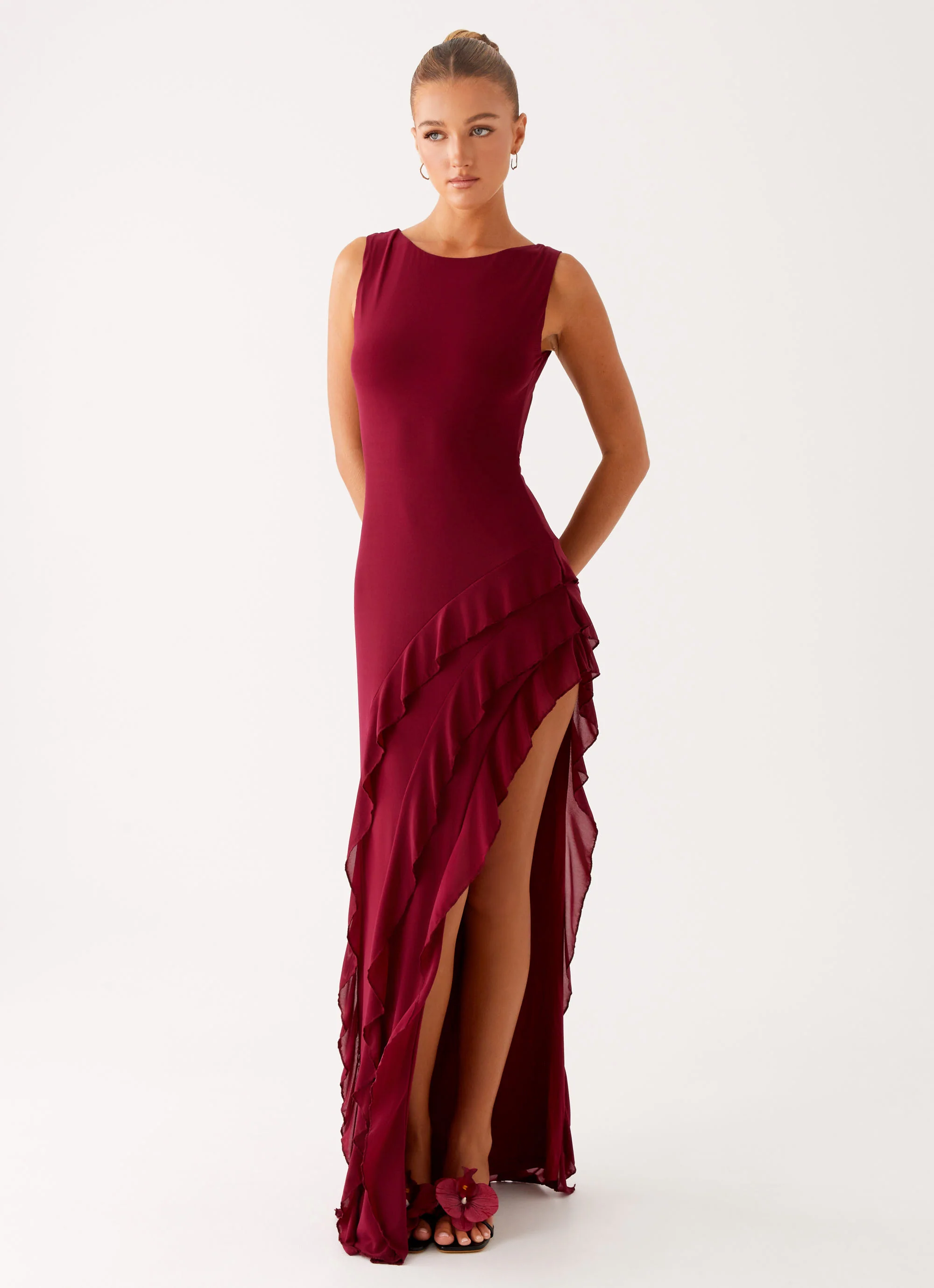 Hendrix Maxi Dress - Raspberry Wine