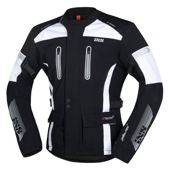 IXS PACORA-ST Motorcycle Jacket - Black / WhiteRef: IS1044
