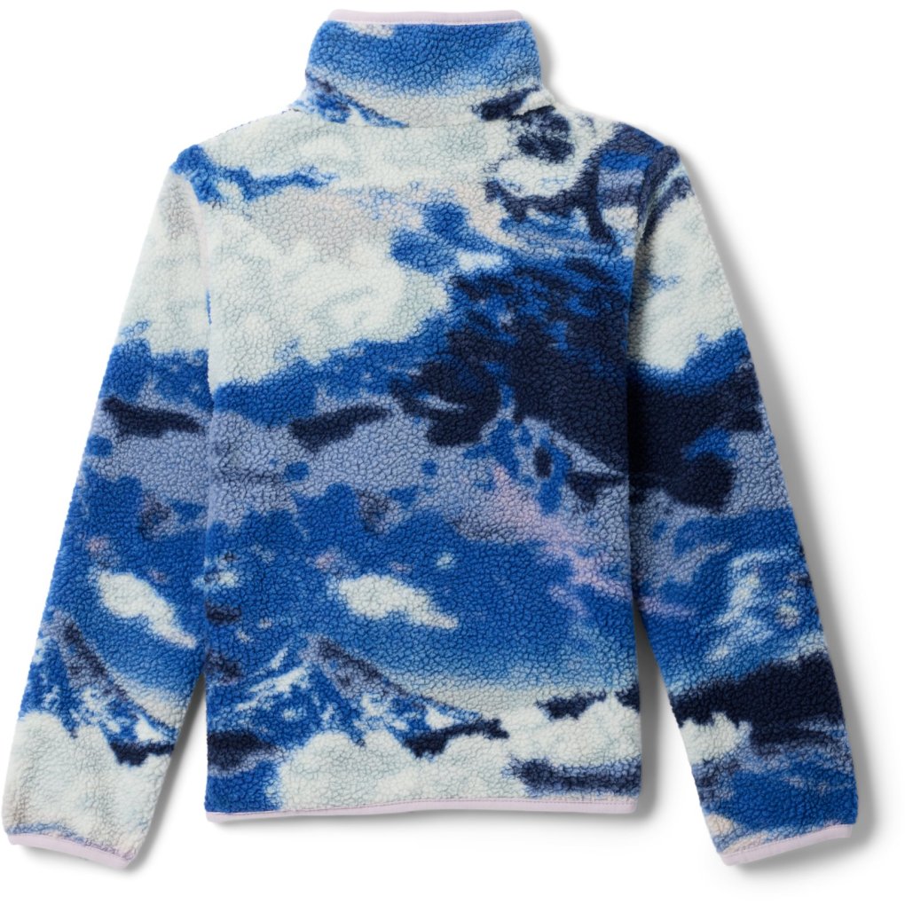 Columbia Helvetia II Printed Half Snap Fleece Pullover Kids - Collegiate Navy Dreaming/Stormwatch