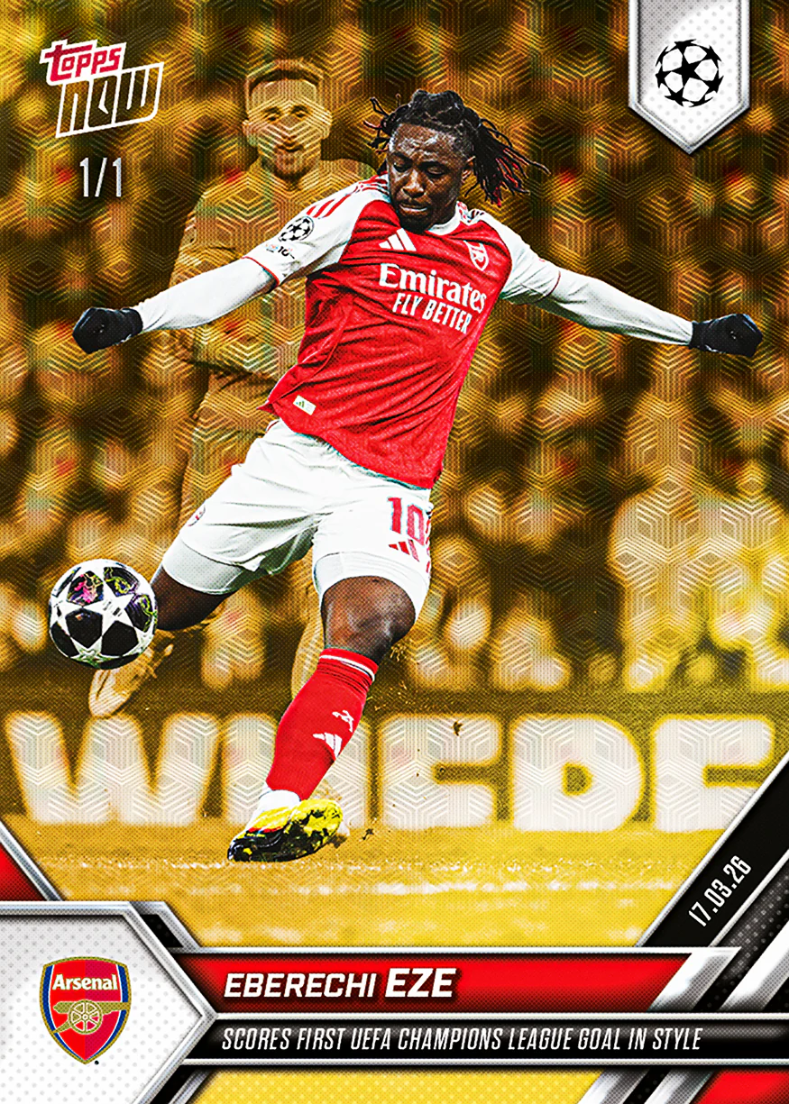 Eberechi Eze - 2025-26 UCL Topps NOW® - Card 109 - PR: 987