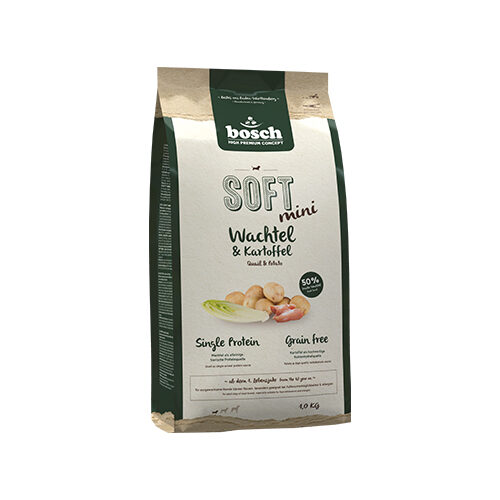 Bosch Soft Mini Dog Food - Quail and Potato - 1 kg
