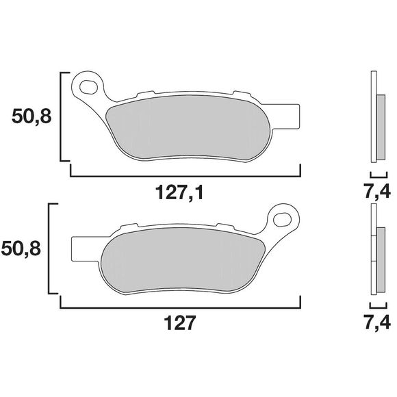 Brembo sinter sintered metal brake pads rearRef: 07HD07SP
