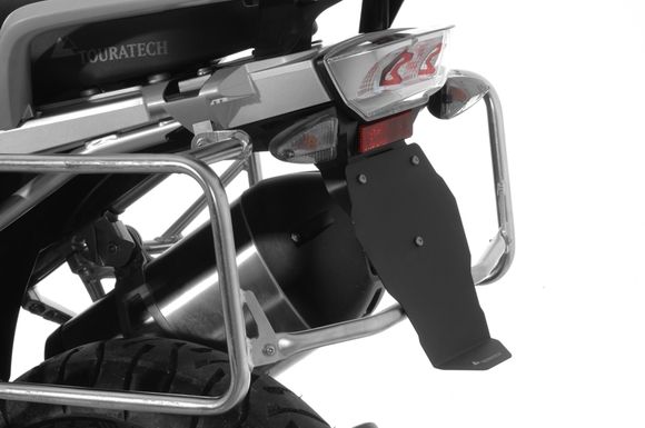 Anodized Touratech Bavette license plate holder - BlackRef: Trt00840A / 01-045-5000-0