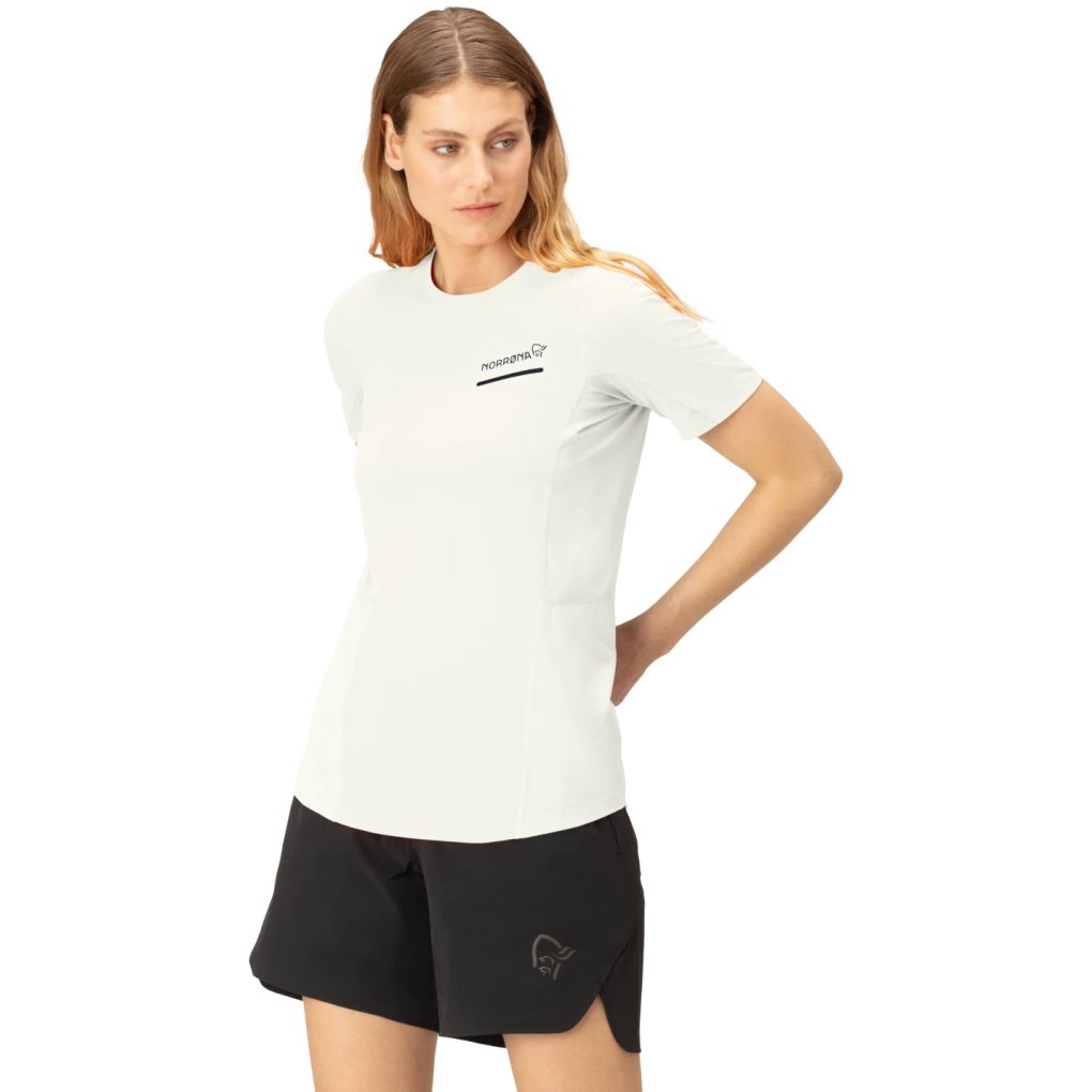 Norrona senja equaliser lightweight T-shirt Women - Snow White