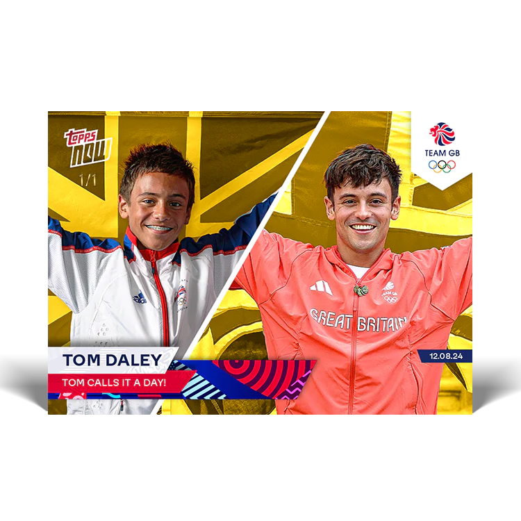 Tom Daley - Tom calls it a day! - 2024 Team GB TOPPS NOW® Card 29