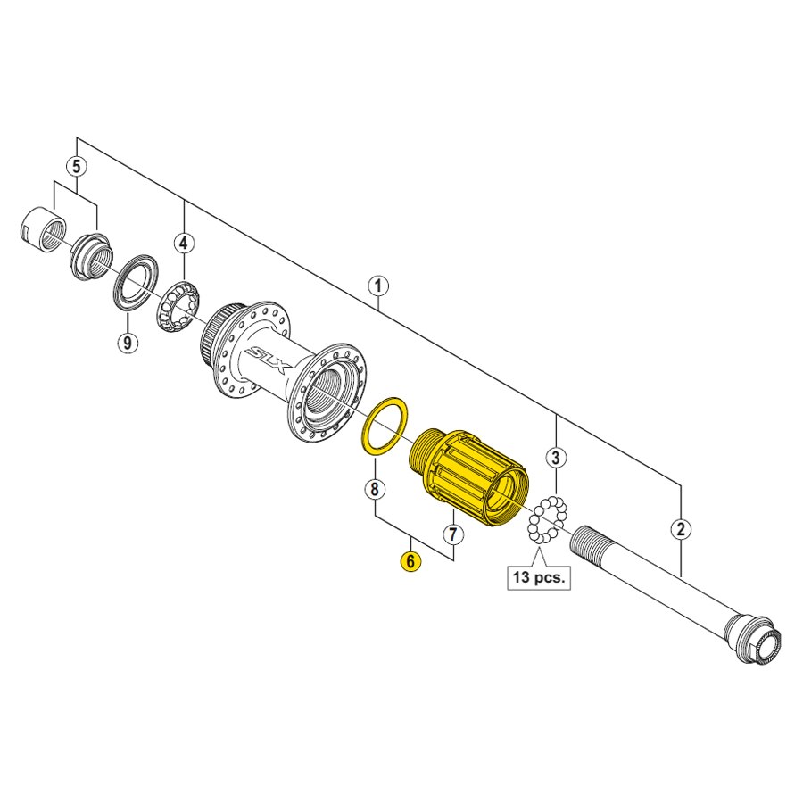 Shimano Freehub Body for SLX FH-M678 Hubs