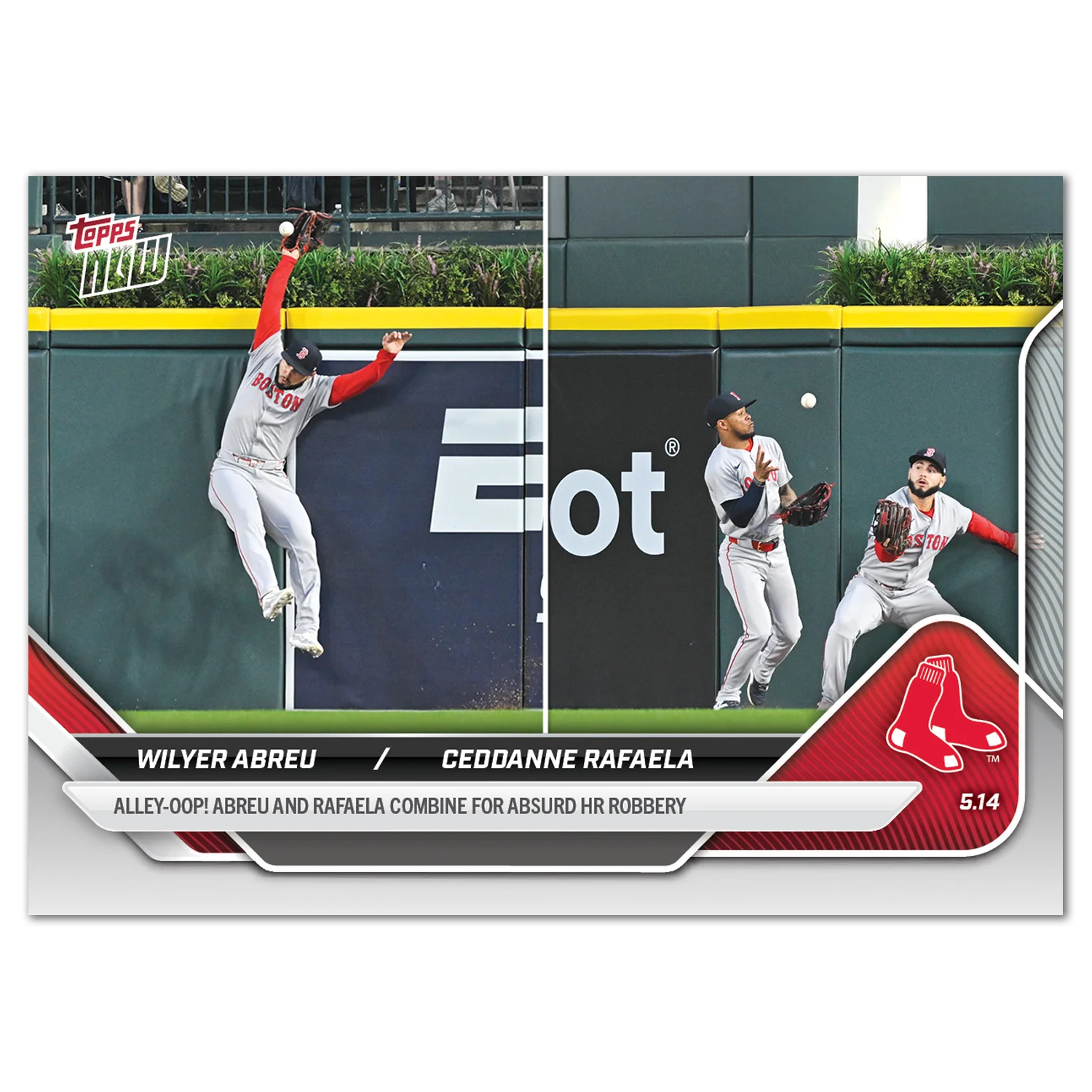 Wilyer Abreu / Ceddanne Rafaela - 2025 MLB Topps NOW® - Card 181