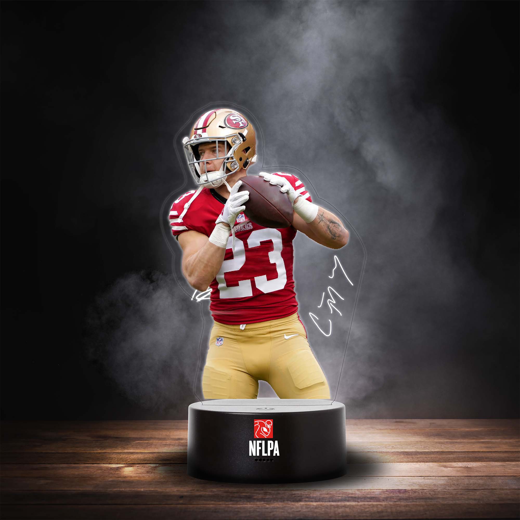 Christian McCaffrey San Francisco 49ers NFLPA LED Sign