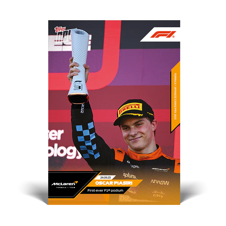 Topps UK - Oscar Piastri - First-ever F1 podium - F1 TOPPS NOW® Card #51