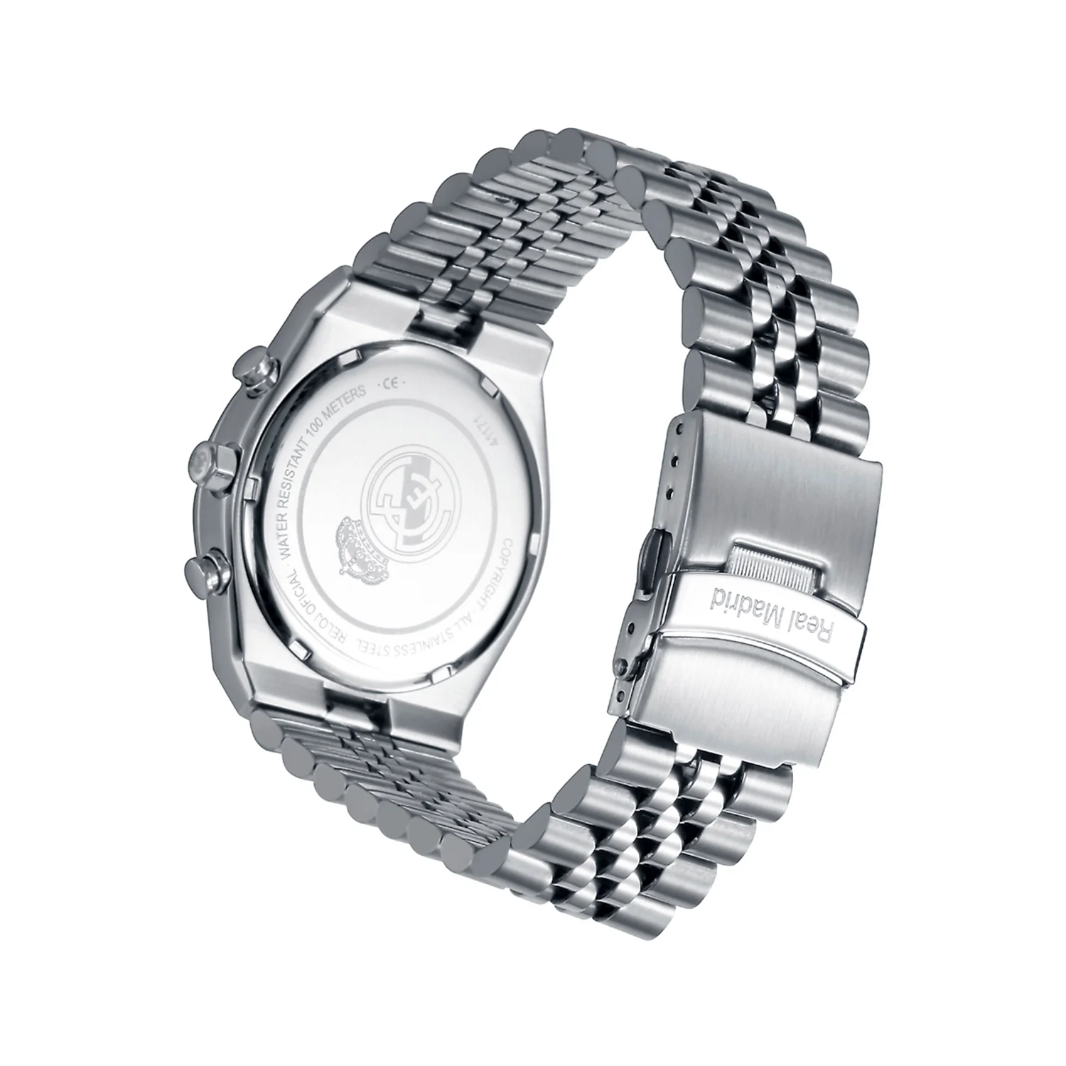 Men’s Silver Steel Watch Blue Dial