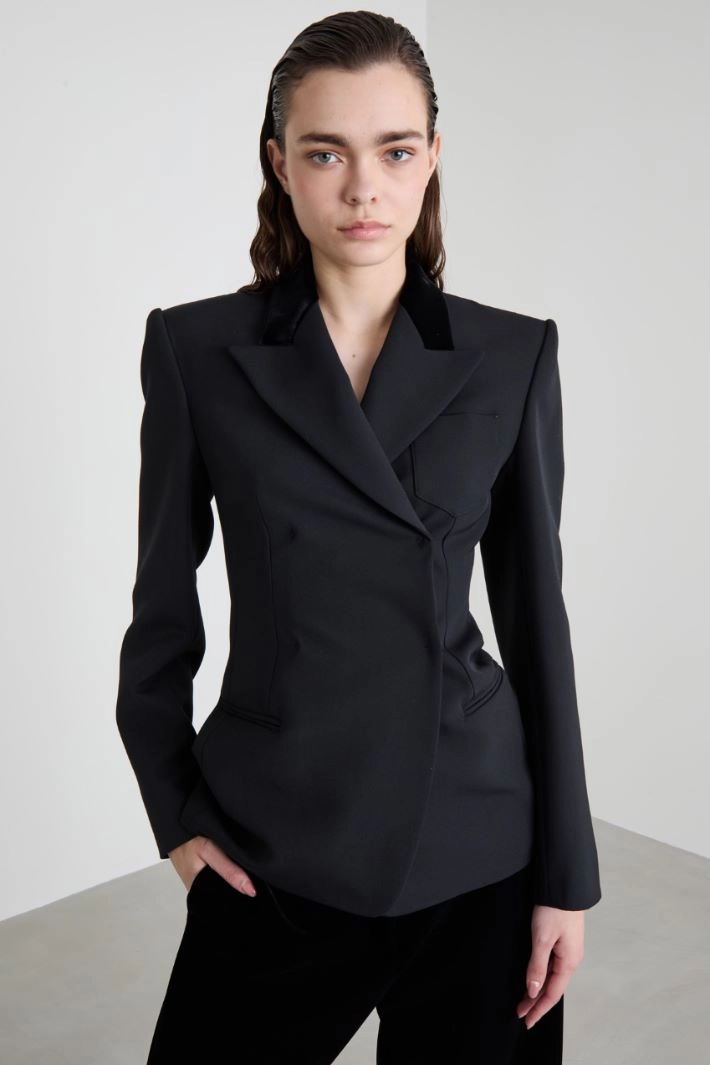 Wool blazer - BLACK