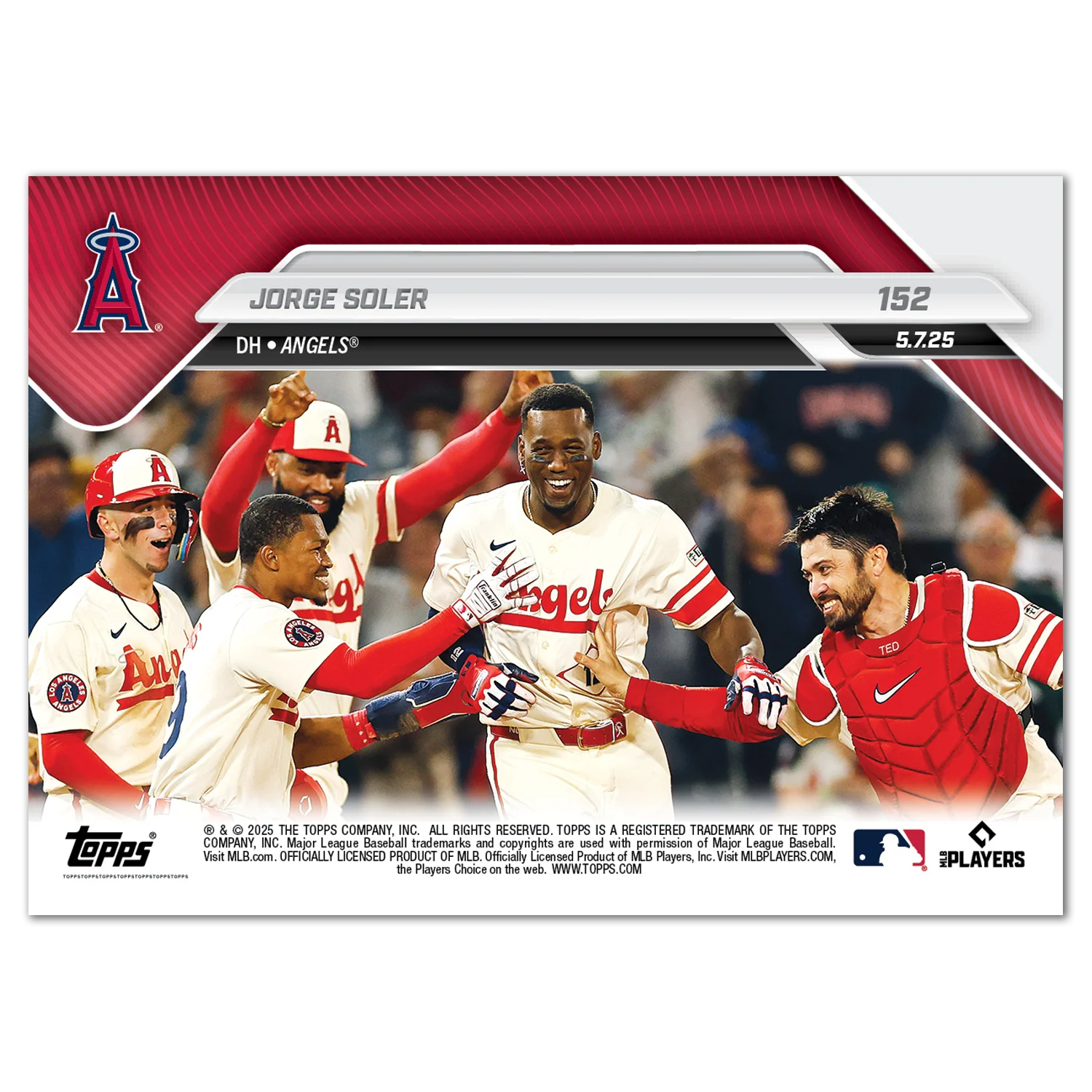 Jorge Soler - 2025 MLB Topps NOW® - Card 152