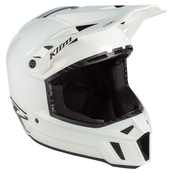 KLIM F3 CARBON ASSAULT CAMO WHITE 2023 cross helmet - White / BlackRef: KLI0234