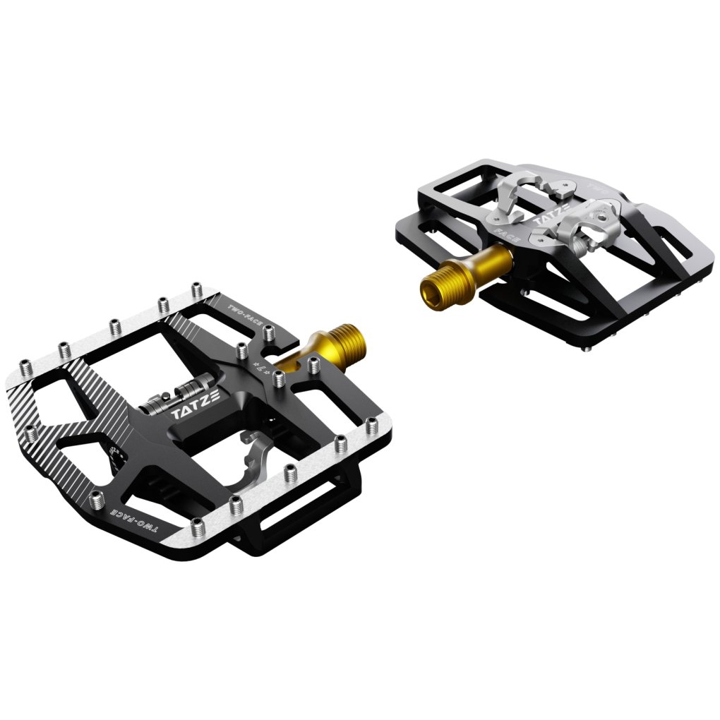 Tatze TWO-FACE² TI Combi Pedals - black