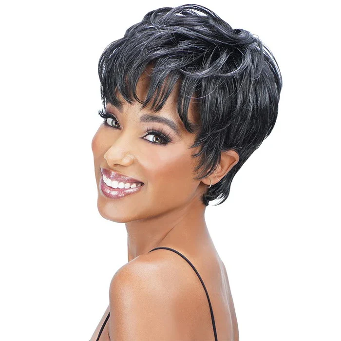 Zury Sis Ms.Wisdom Salt and Pepper Full Wig - WISDOM 203
