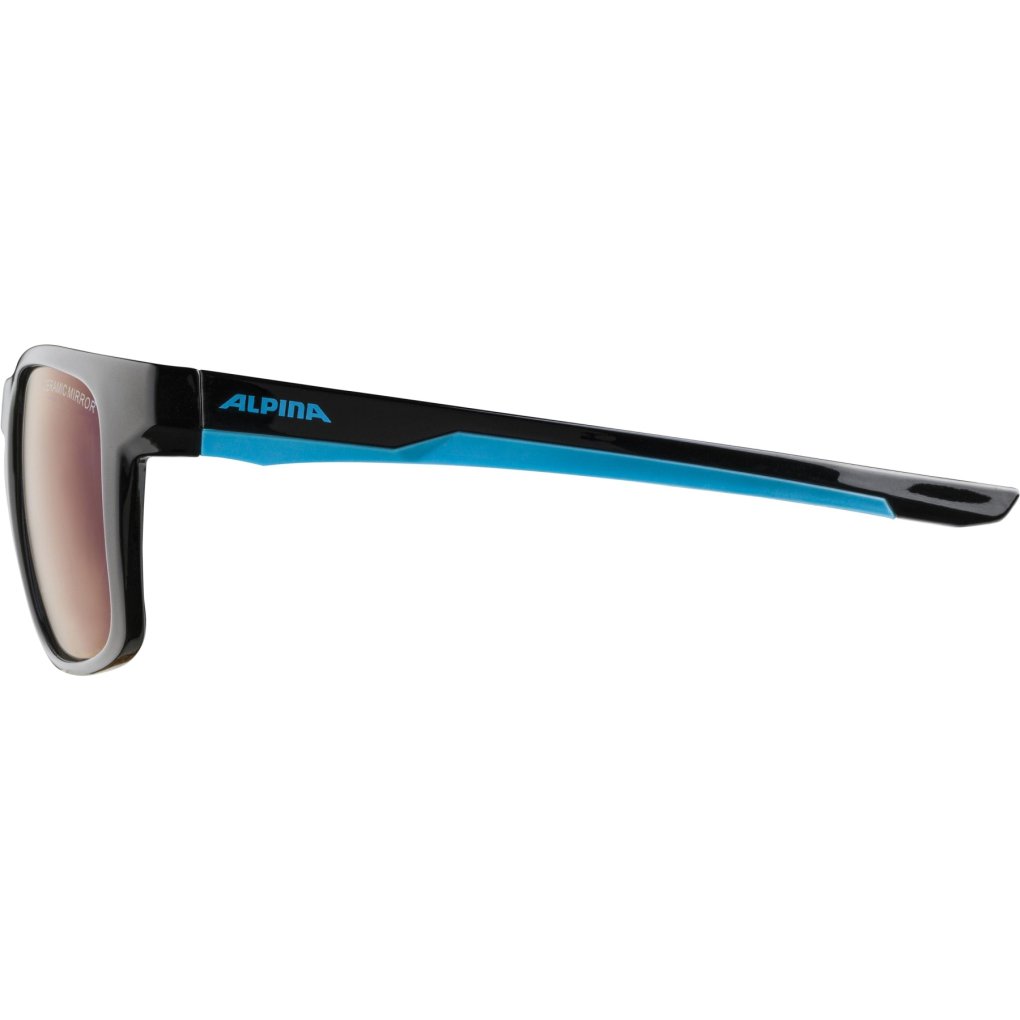 Alpina Flexxy Cool I Glasses Kids - black-cyan/mirror blue