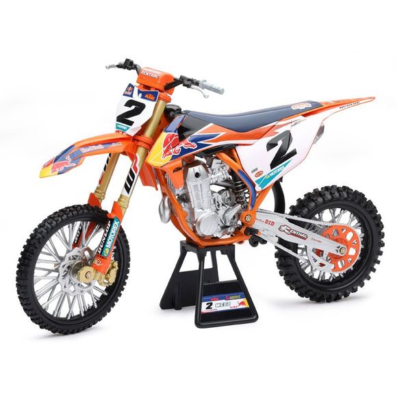 Newray Diecast Motorcycle KTM 450 SX-F Red Bull C. WEBB - 1:6 Scale - Orange / BlackRef: NRY0012 / 49683