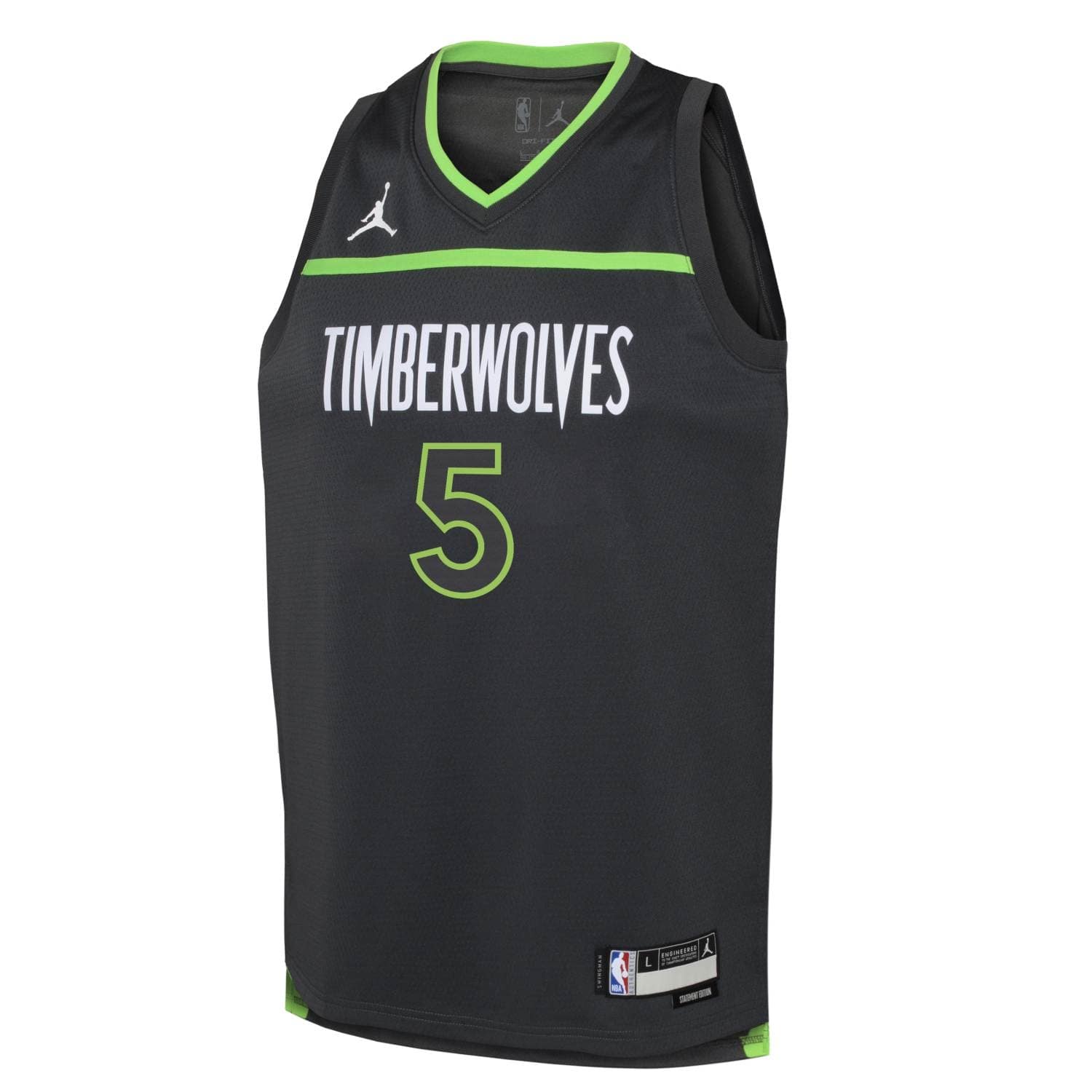 Anthony Edwards #5 Minnesota Timberwolves Swingman NBA Jersey Dark Gray (YOUTH)