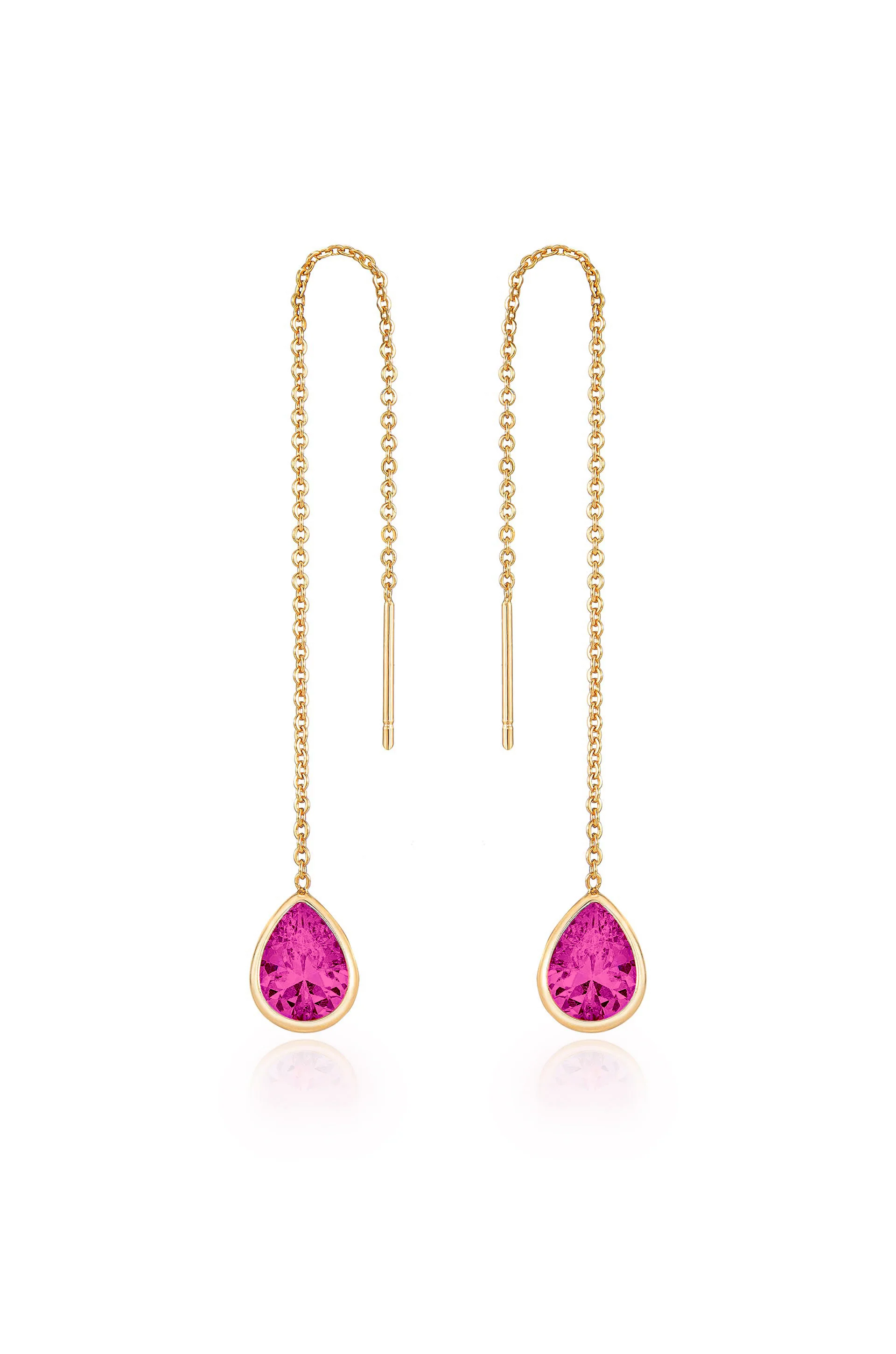 Barely There Chain and Crystal Dangle Earrings