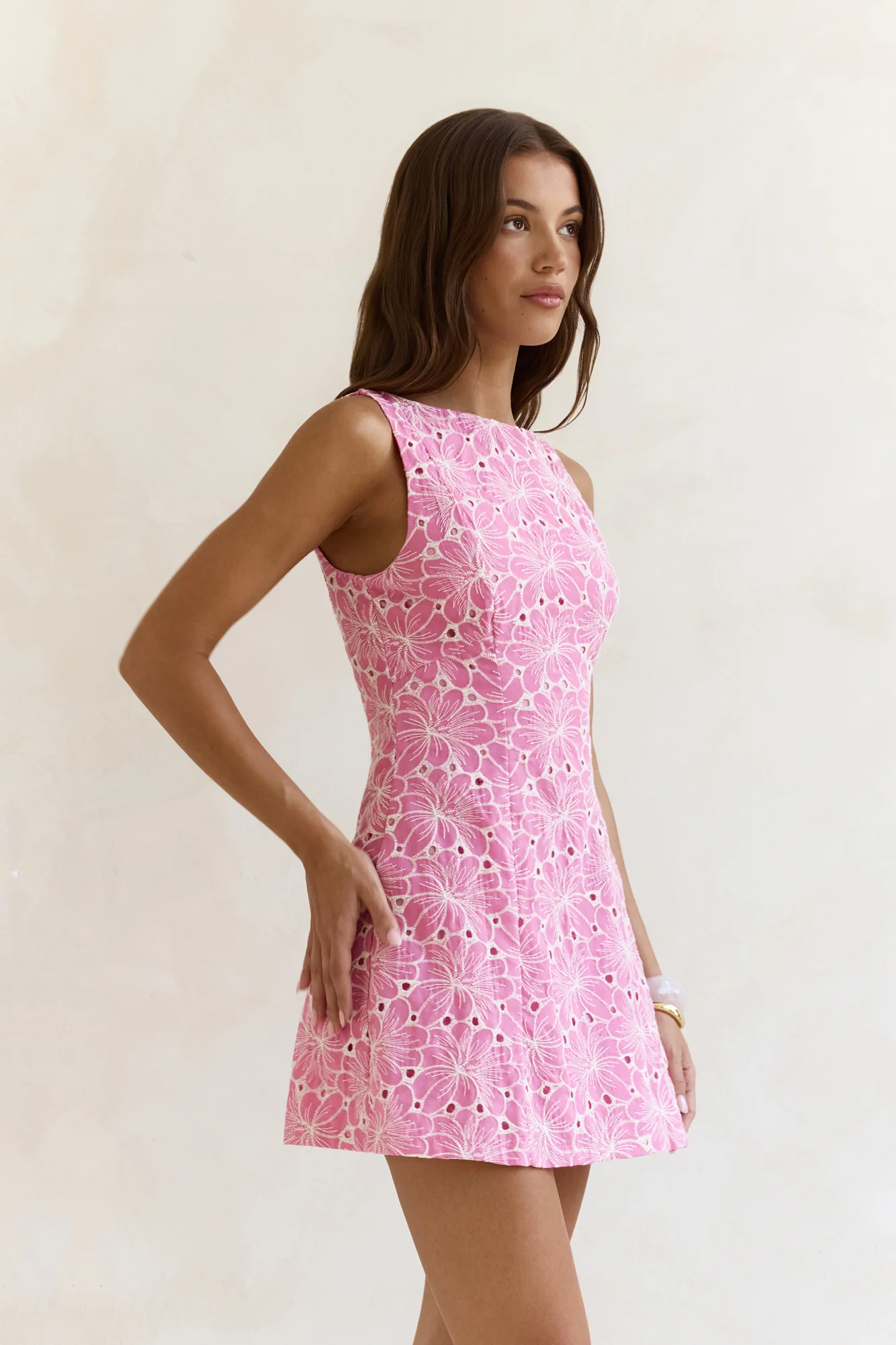 Wonderous Moment Mini Dress Pink