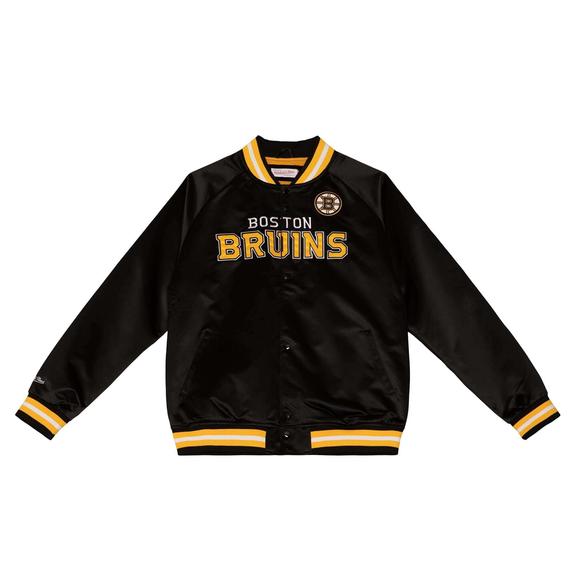 Boston Bruins Mitchell & Ness Lightweight Satin NHL Jacket