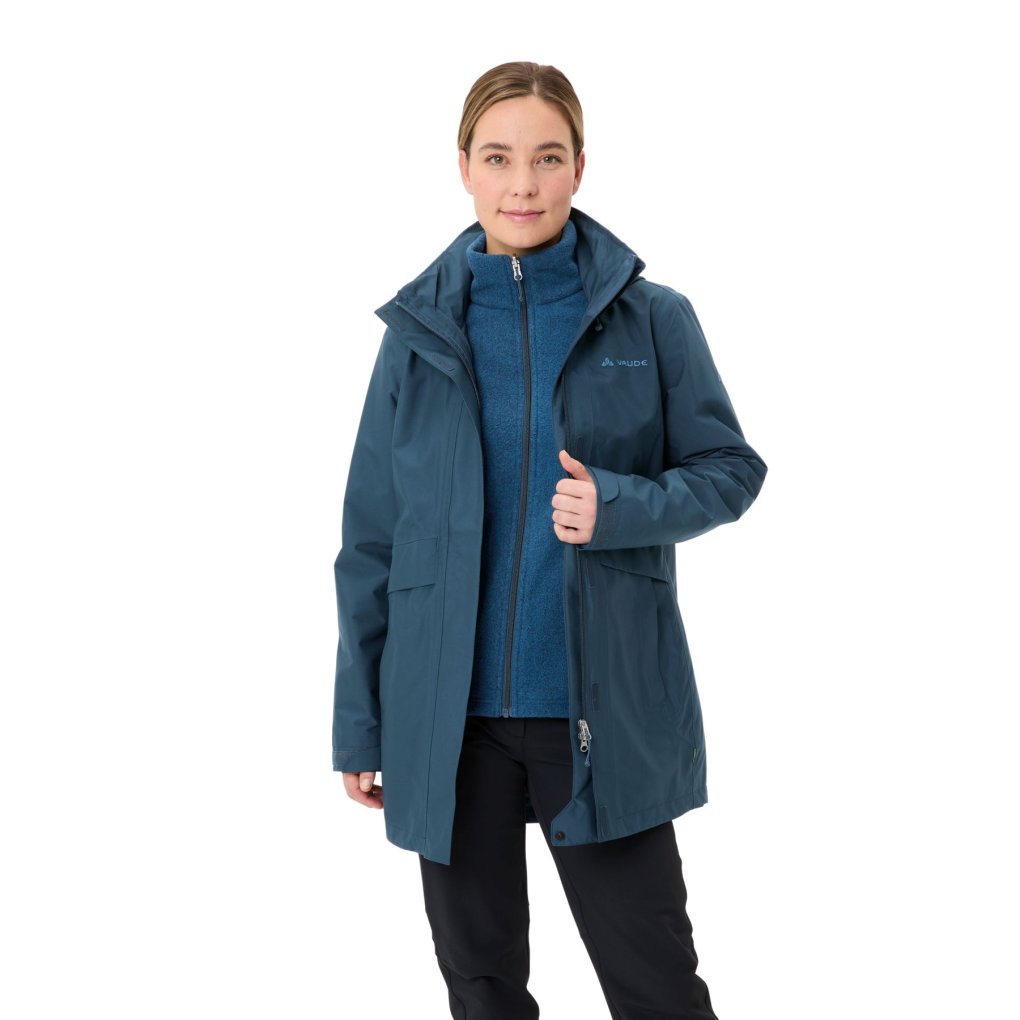 Vaude Idris 3in1 Parka IV Women - dark sea