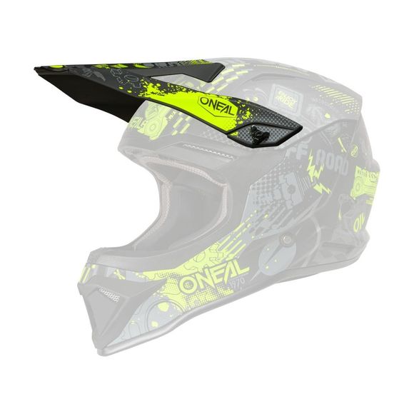 Tt O'Neal 1Srs Vibrant 2026 Visor - Black / YellowRef: OL2356 / 0634-440