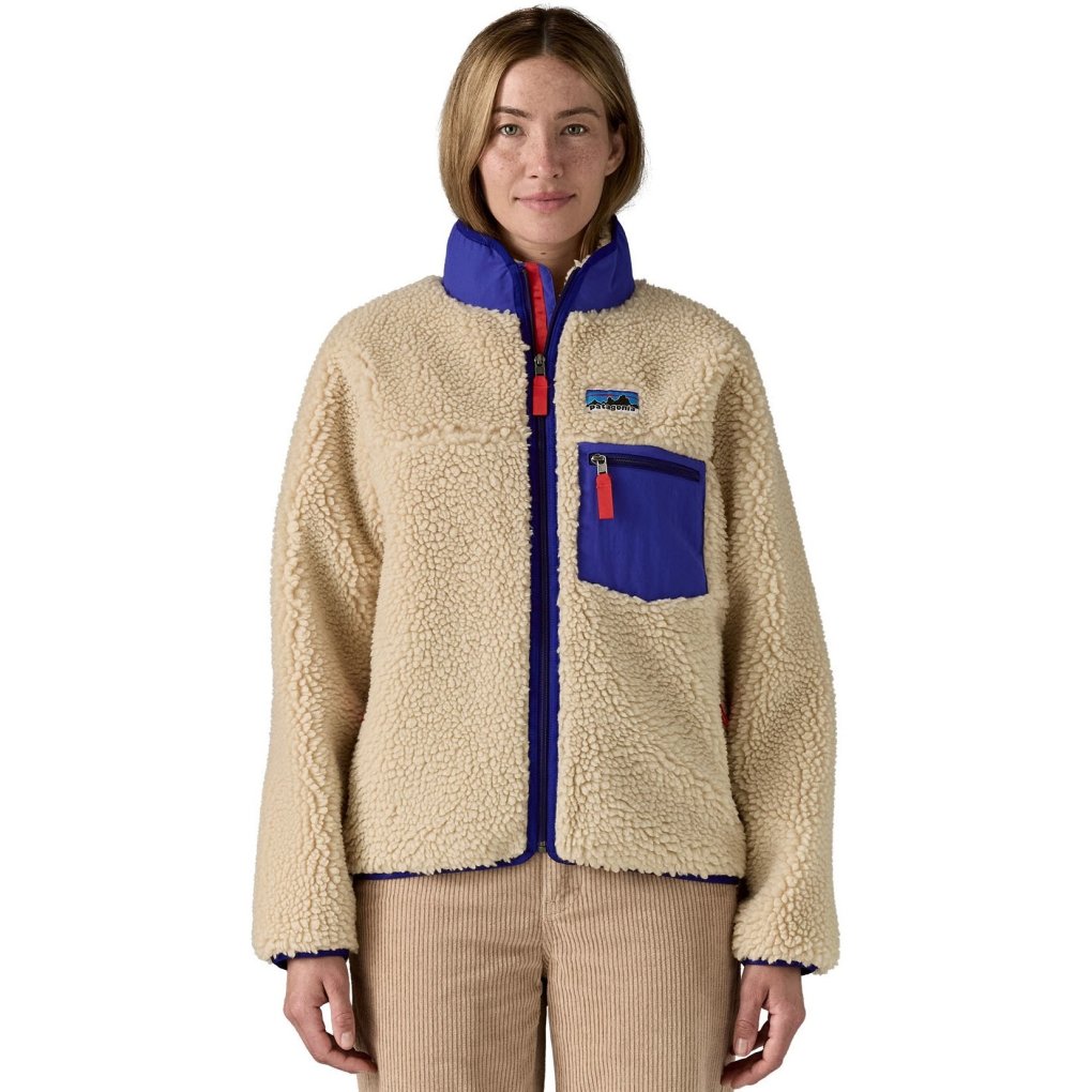 Patagonia Classic Retro-X Jacket Women - Natural w/Light Violet