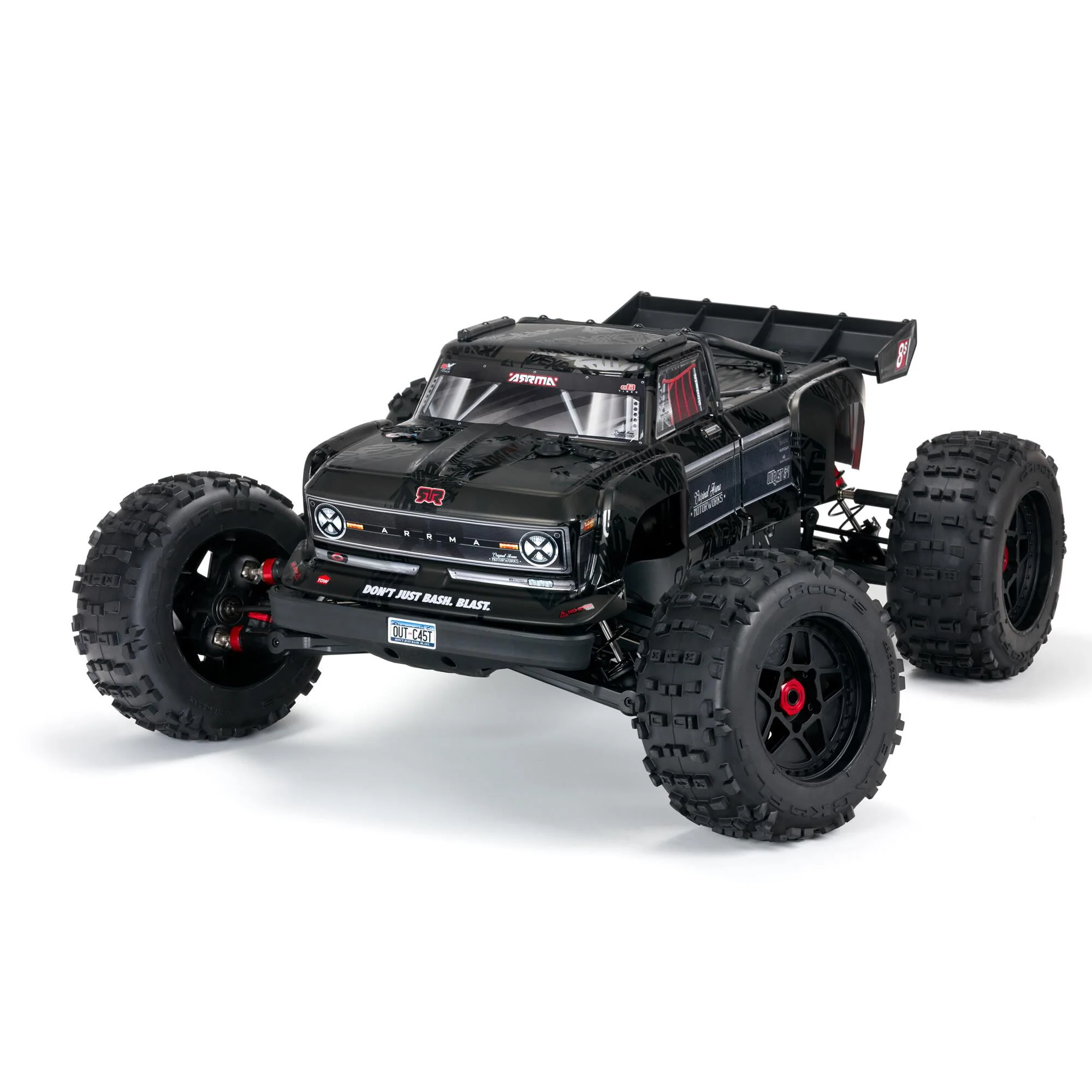 1/5 OUTCAST 4WD EXtreme Bash Roller Stunt Truck, Black ARA 5210 Arrma