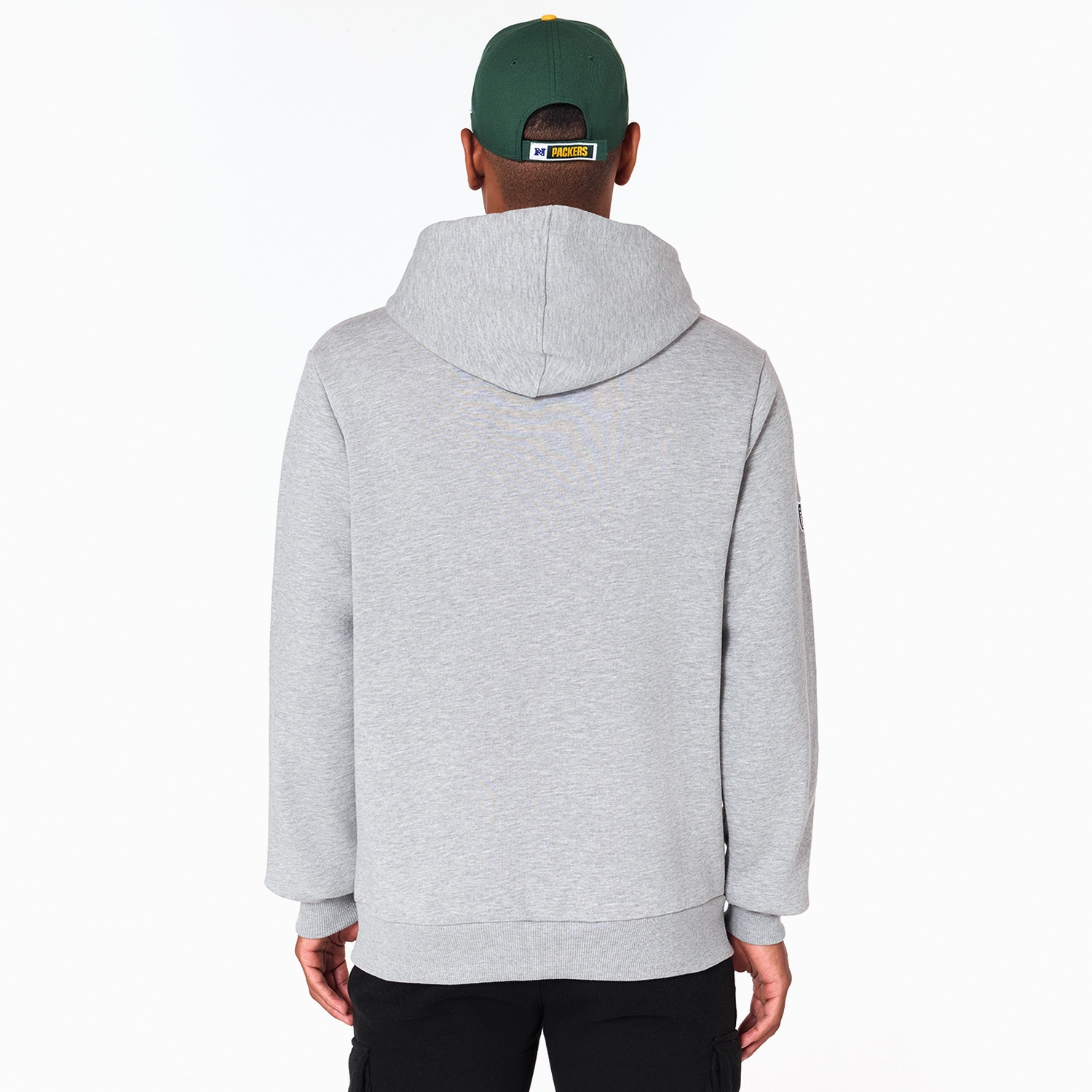 Green Bay Packers Logo Hoodie New Era NFL Sweatshirt Grey