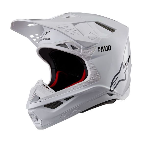 Alpinestars SUPERTECH S-M10 cross Helmet - SOLID 2023 - WhiteRef: AP3230