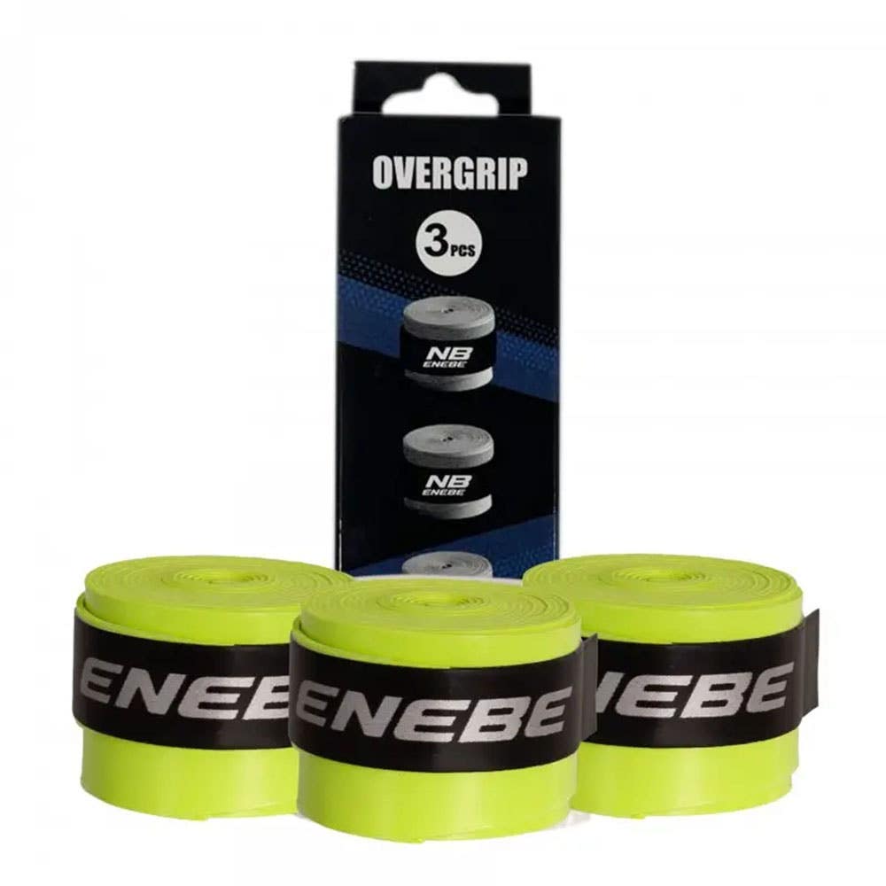 BLISTER 3 OVERGRIPS ENEBE SMOOTH FLUORESCENT YELLOW A003777.019