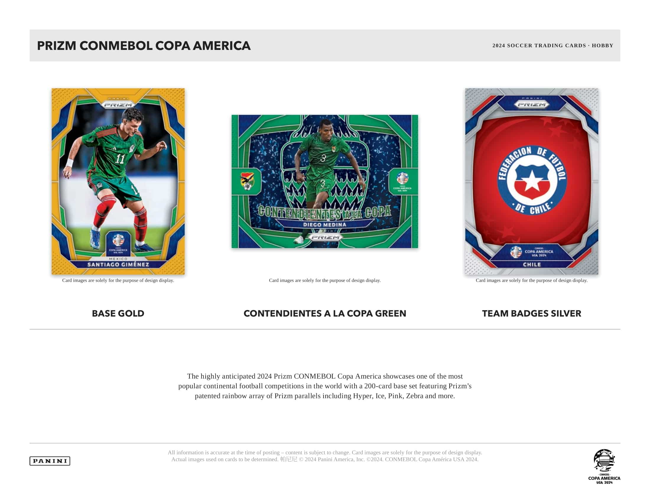 2023/24 Panini Prizm Copa America Soccer Hobby Box