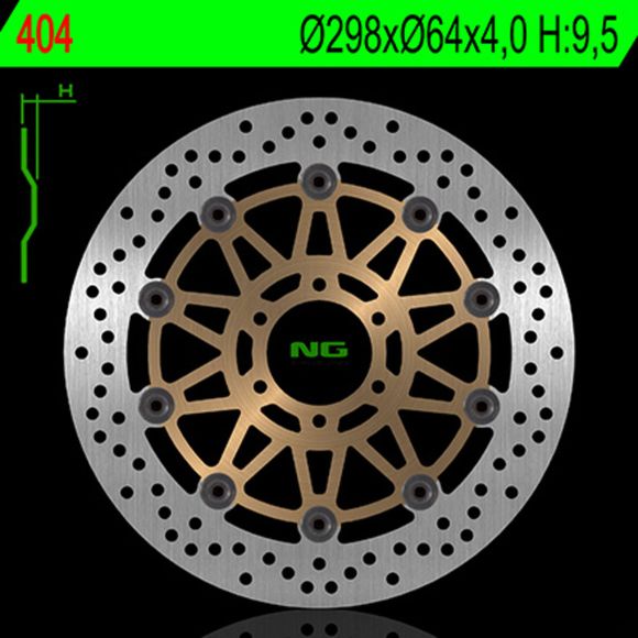 Round NG floating brake discRef: NGD00145A / 1024088