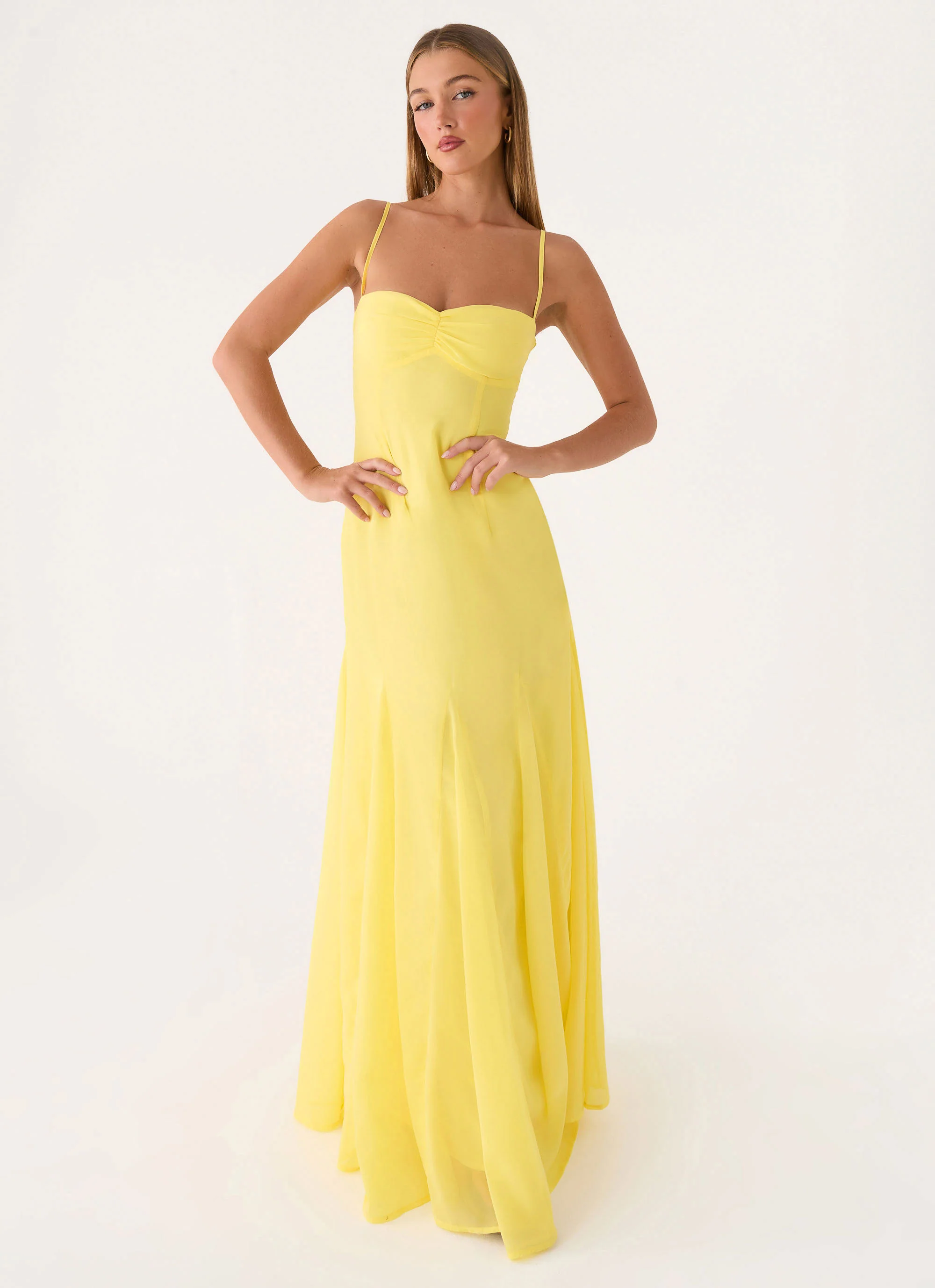 Carlin Maxi Dress - Bright Lemon