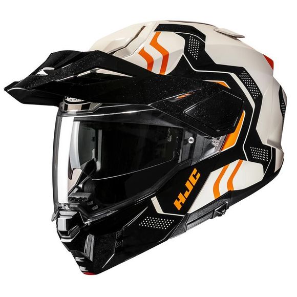 Casque modulable HJC I80 - VELLY - Blanc / OrangeRef : HJ1338