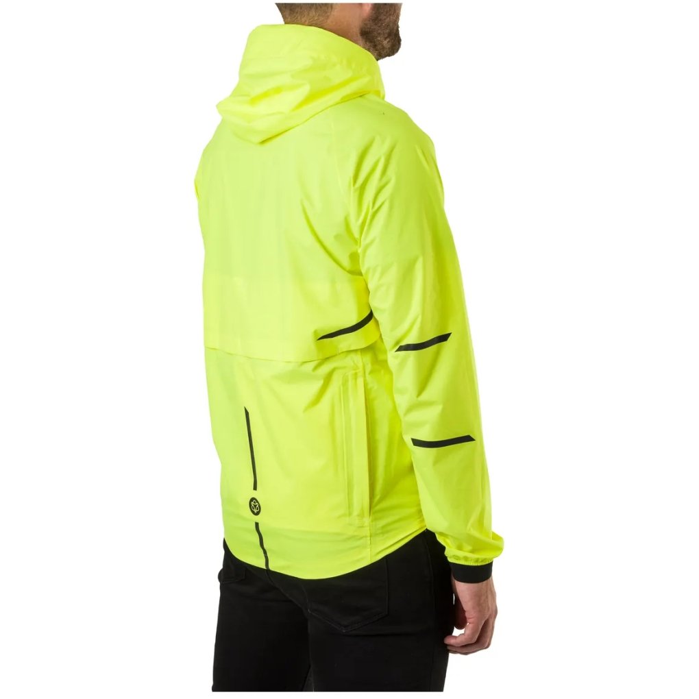 AGU Commuter Compact Hi-Vis Rain Jacket Men - neon yellow