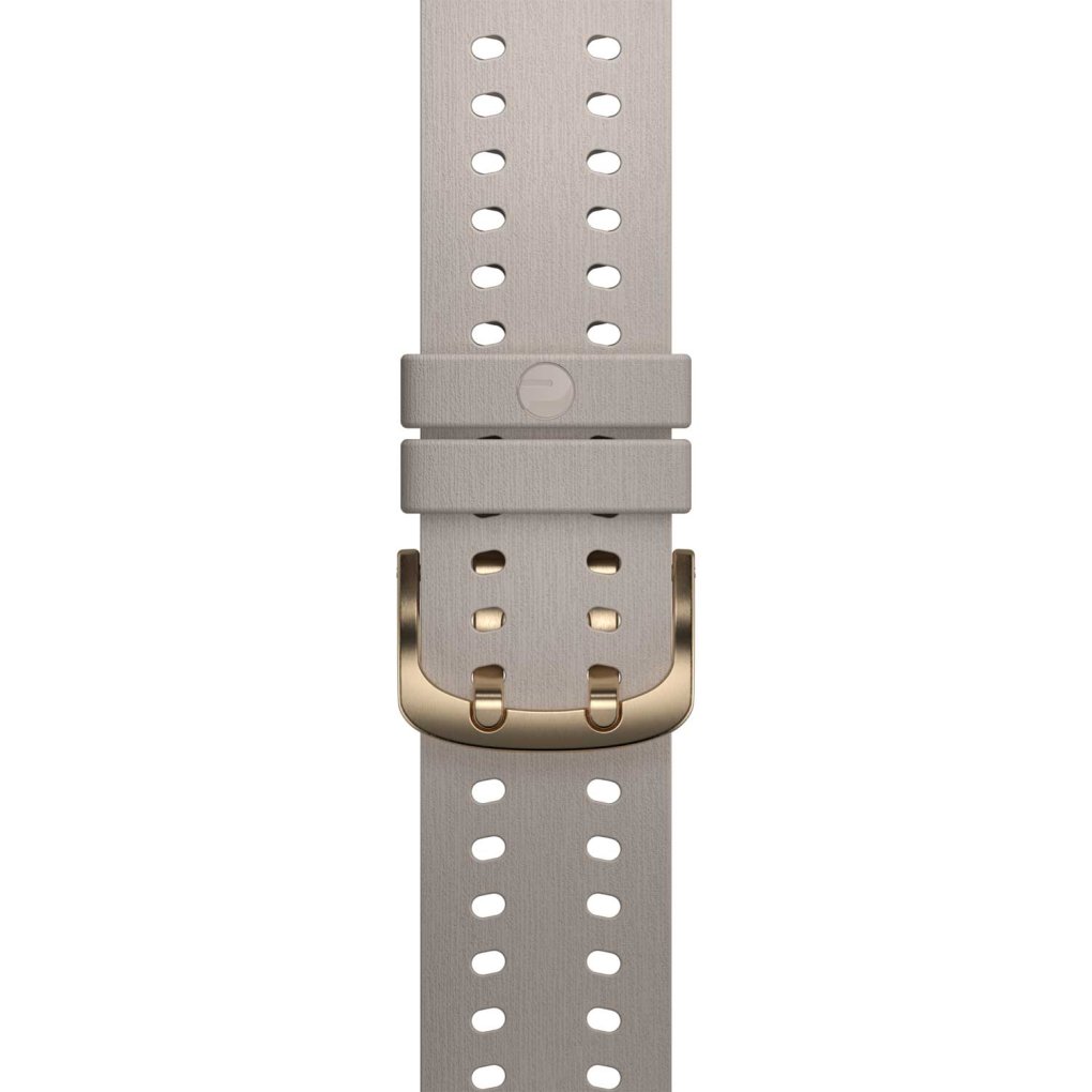 Polar 22mm Silicone Wristband S-L - greige gold