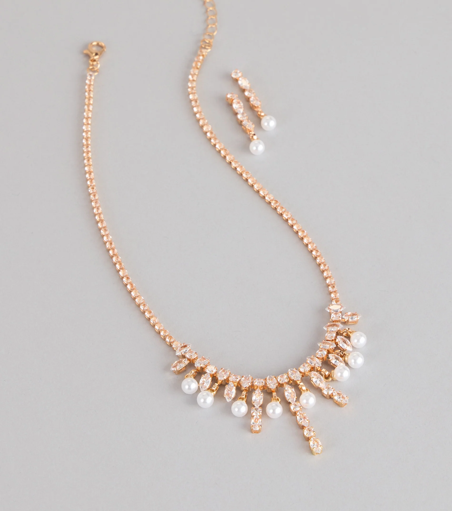 Candlelight Glam Necklace And Earrings Set