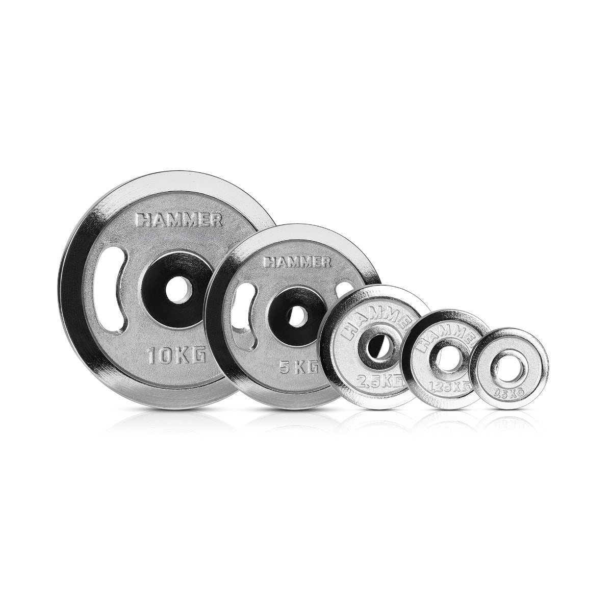 Weight plate, chrome  0.5 - 10kg