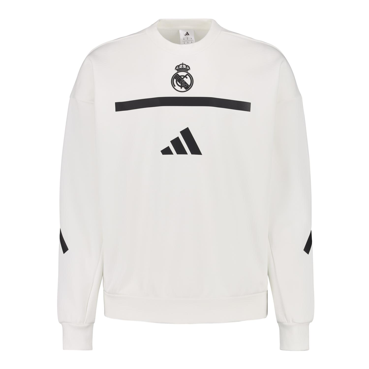 Mens adidas Real Urban Crew Sweatshirt White