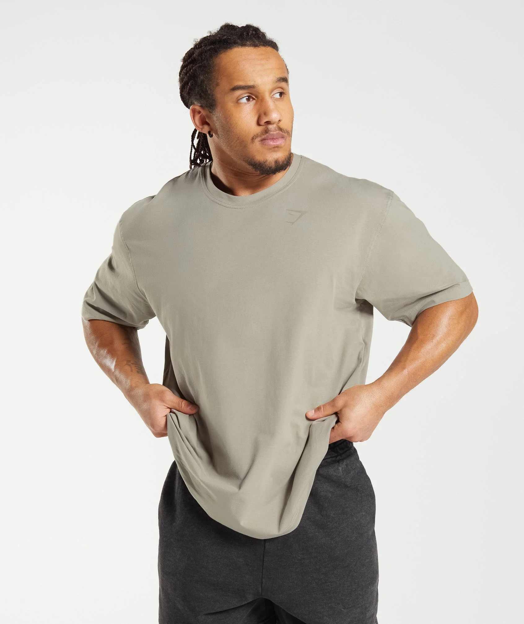 Power T-Shirt Ecru Brown