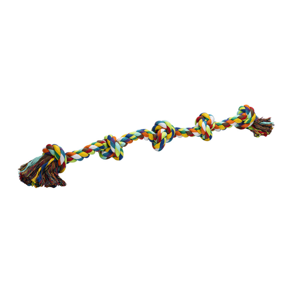Beeztees Flossytoy Colourful - 4 knots - 360 grams