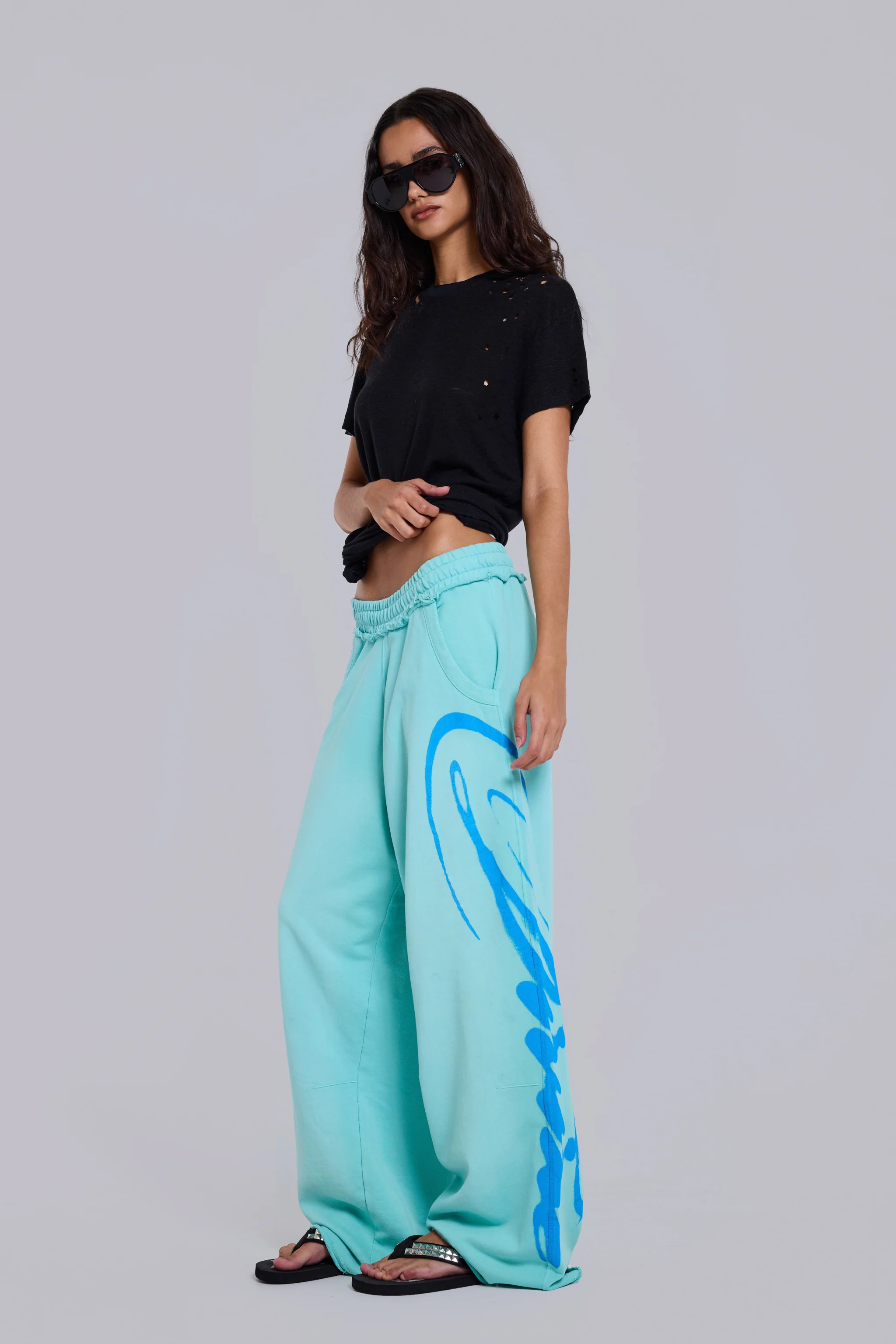 Divine Airbrush Aqua Monster Joggers