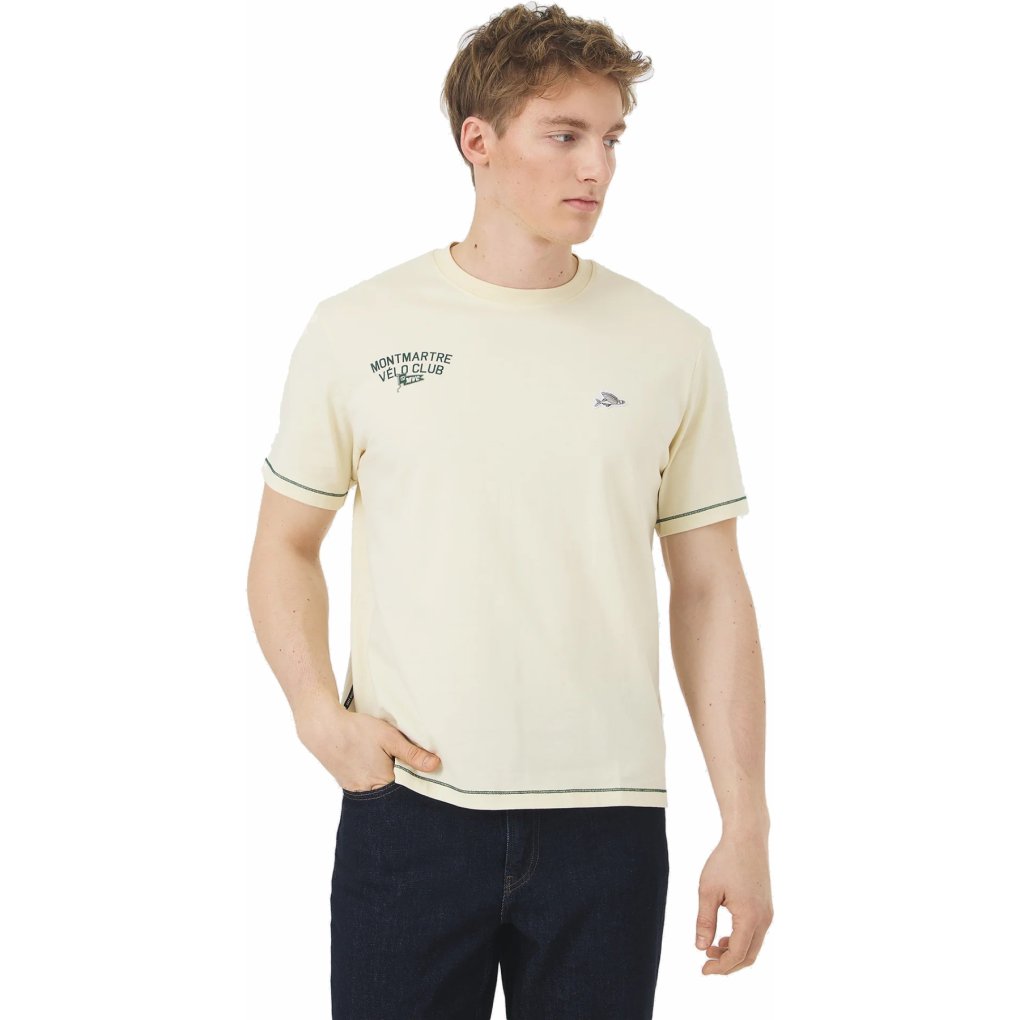 Café du Cycliste x Montmartre Vélo Club Paris Anne T-Shirt Unisex - antique white