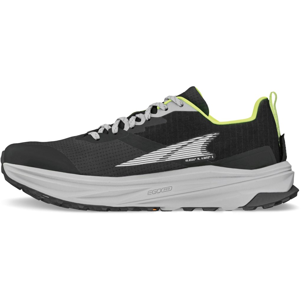 Altra Mont Blanc Speed Trail Running Shoes Men - Black/Lime
