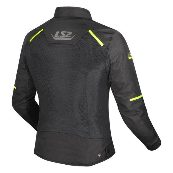 Ls2 Breeze Women'S Motorcycle Jacket - Black / YellowRef: LS1353